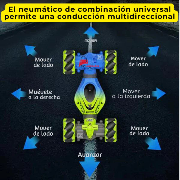 Carro Acrobático con Control Remoto y Sensor de Gestos